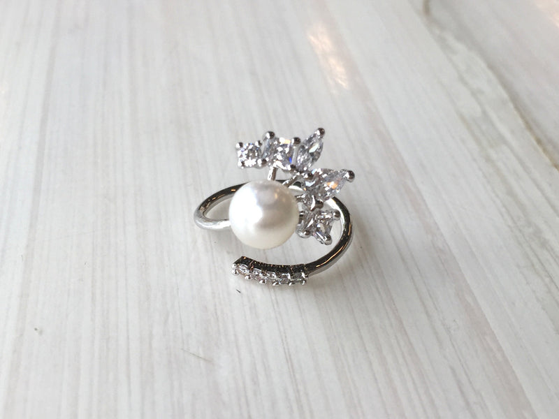 Pearl Nail Accent Ring