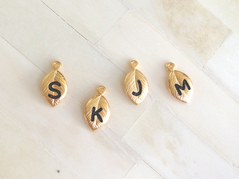 Gold Bridesmaid Initial Necklace