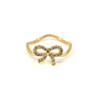Studded Bow Ring