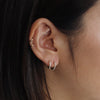 12mm Diamond Huggie Earrings