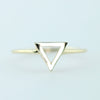 14K Gold Triangle Ring