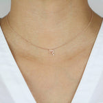 Virgo Zodiac Sign Diamond Necklace