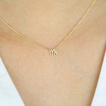 Scorpio Zodiac Sign Diamond Necklace