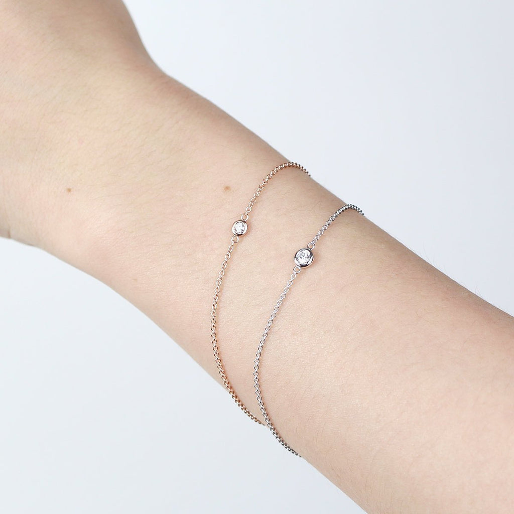 Diamond Solitaire Bracelet – Cravingfor