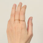14K Solid Gold Bead Infinity Ring